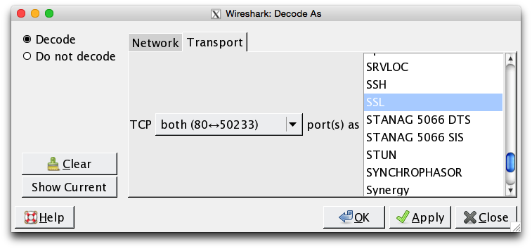 Wireshark Decode
